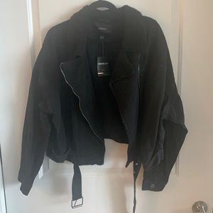 Forever 21 black jean jacket